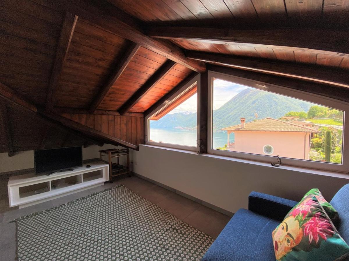 La Rondinella - Loft With Fantastic View On Lake Como Apartman Argegno Kültér fotó