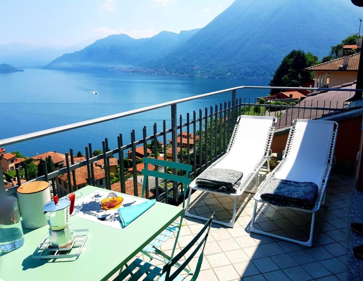 La Rondinella - Loft With Fantastic View On Lake Como Apartman Argegno Kültér fotó